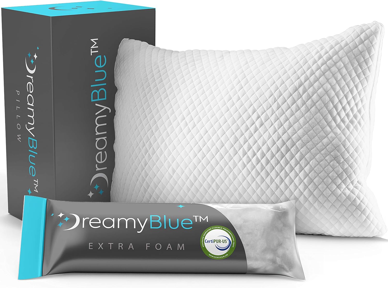 DreamyBlue Premium Kissen zum Schlafen